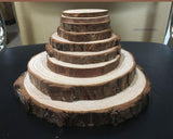 5pcs Unfinished Natural Round Wood Slices