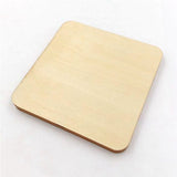 Blank Plaque 5 Sizes Building Model Square DIY Craft Pyrography Projects